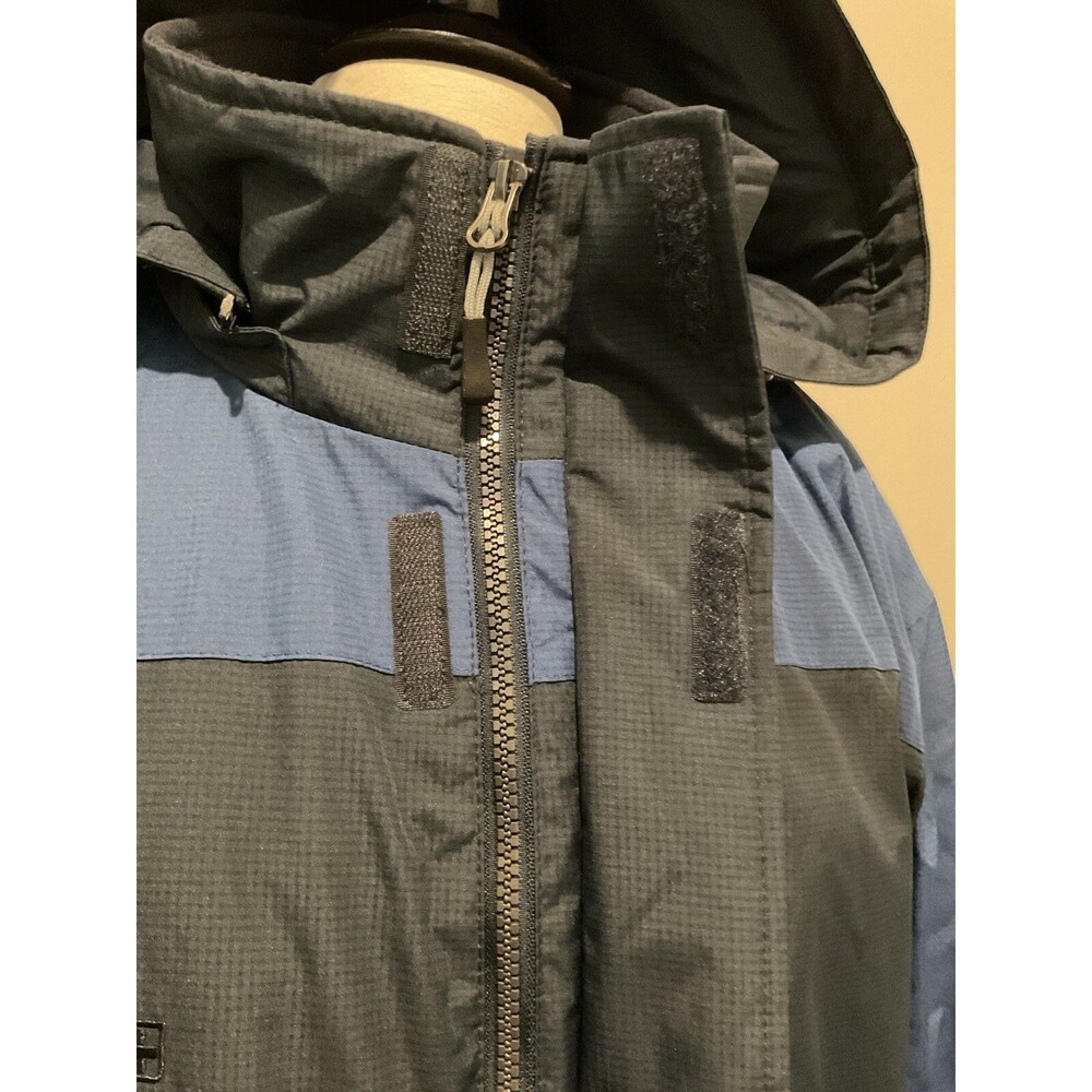 Swiss tech blue/black full zip jacket mens size 2XL lined pockets hood - Picture 4 of 12